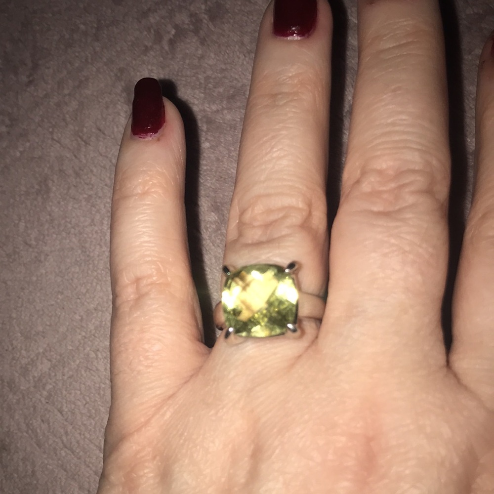 Rectangular Period Cocktail Ring Size 6 - image 4